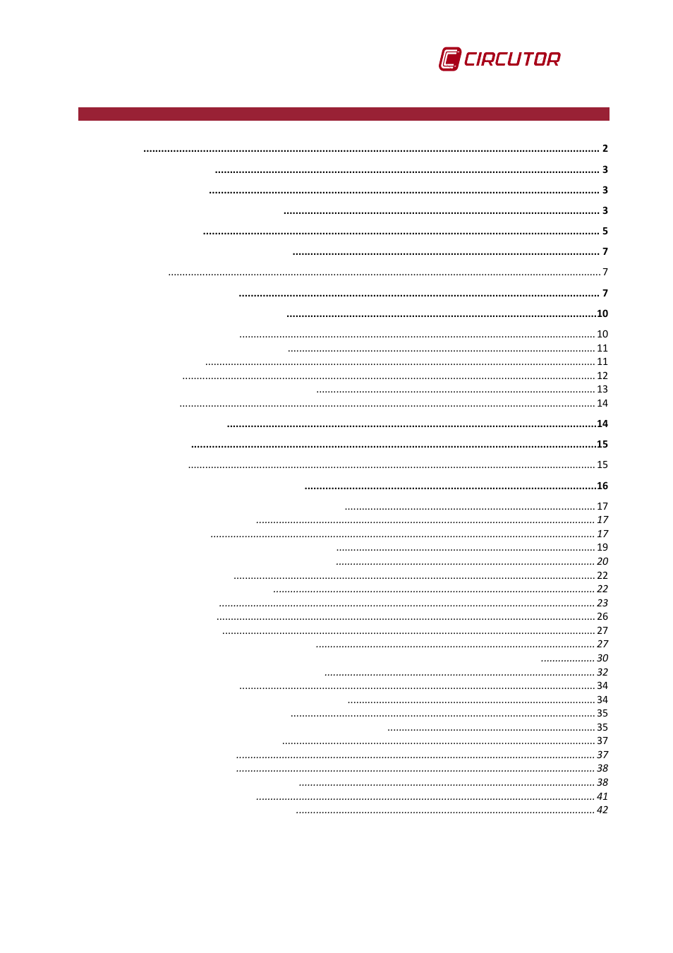 CIRCUTOR CIRe3 Series User Manual | Page 5 / 50