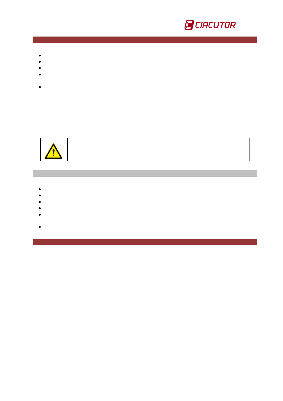 Verification upon reception, Storage, Description of cire3 | Torage, Description of cire | CIRCUTOR CIRe3 Series User Manual | Page 7 / 50