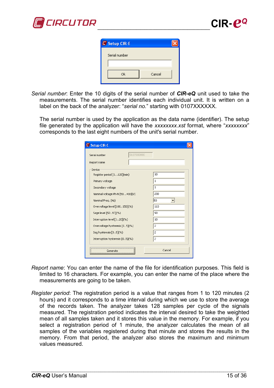 CIRCUTOR CIReQ User Manual | Page 15 / 36