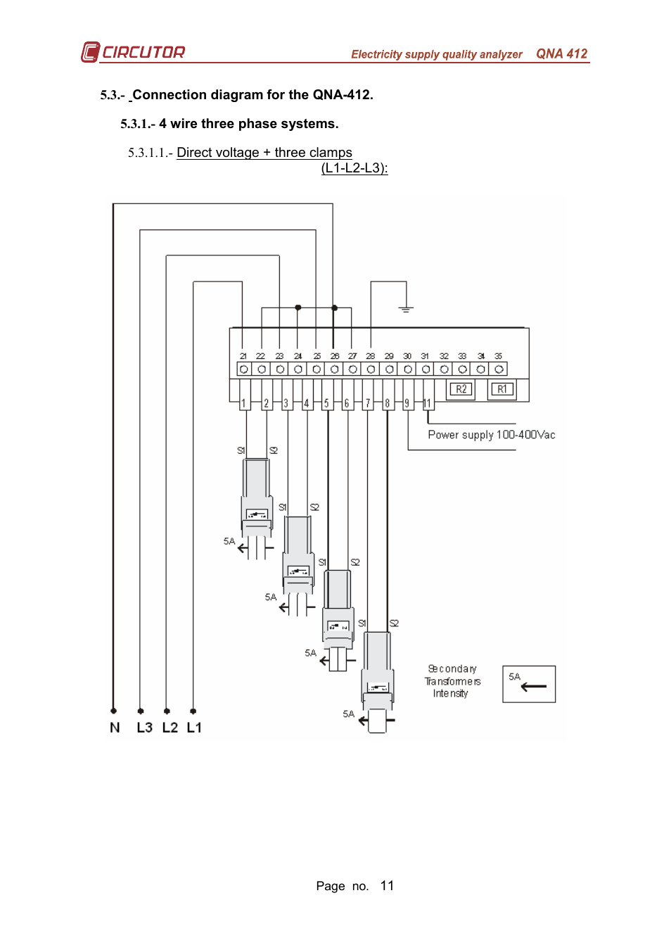 CIRCUTOR QNA-P Series User Manual | Page 12 / 36