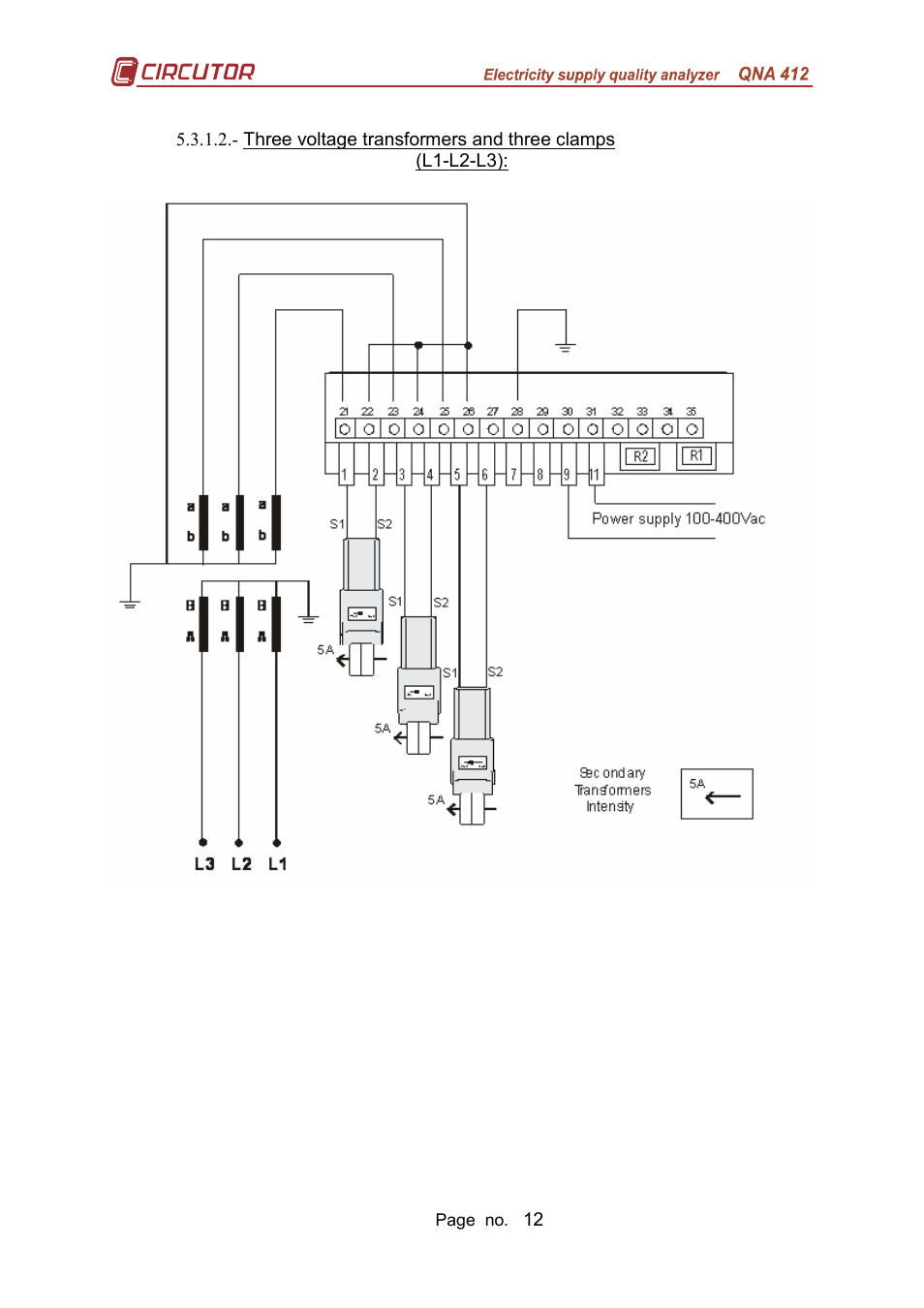 CIRCUTOR QNA-P Series User Manual | Page 13 / 36
