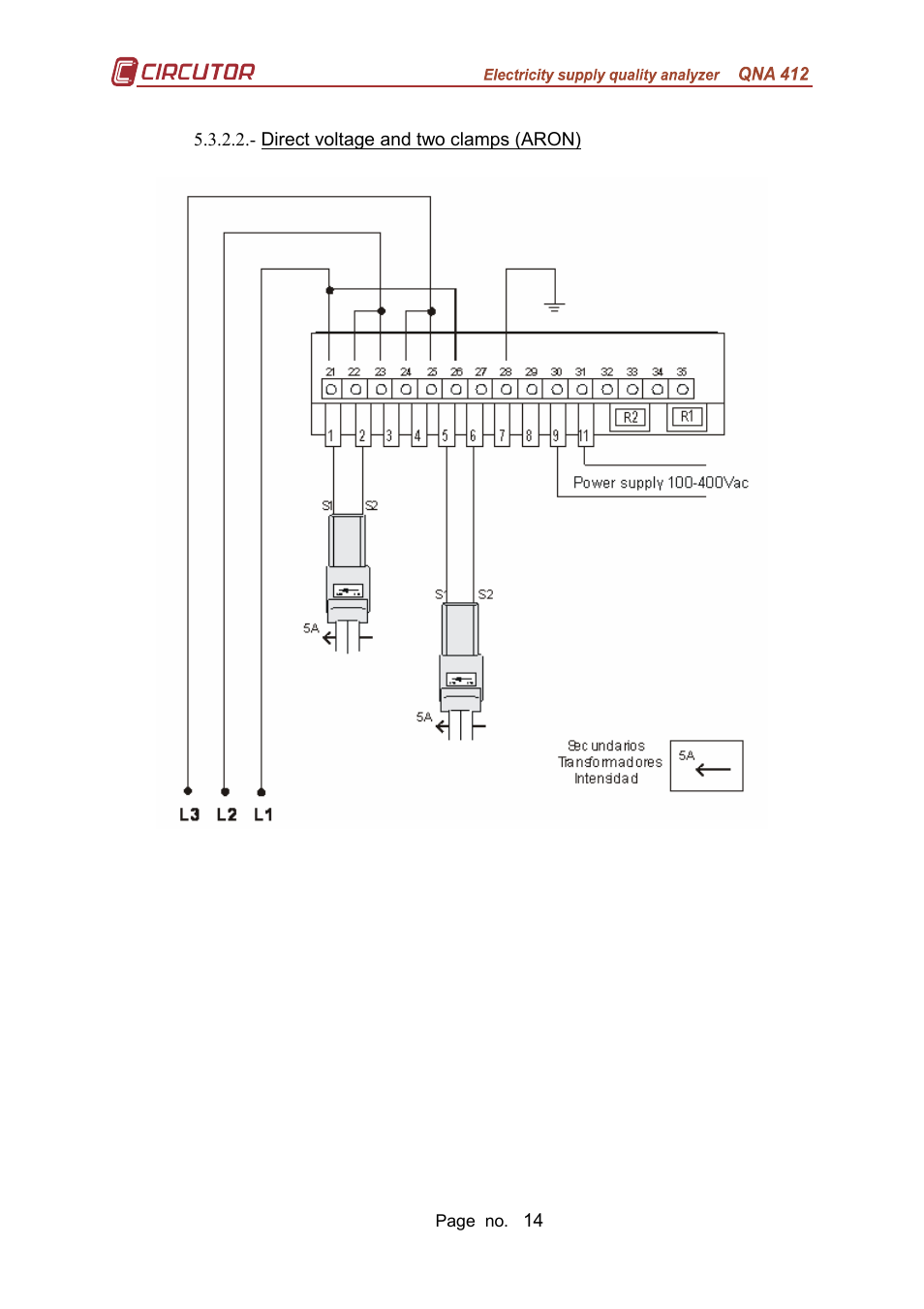 CIRCUTOR QNA-P Series User Manual | Page 15 / 36