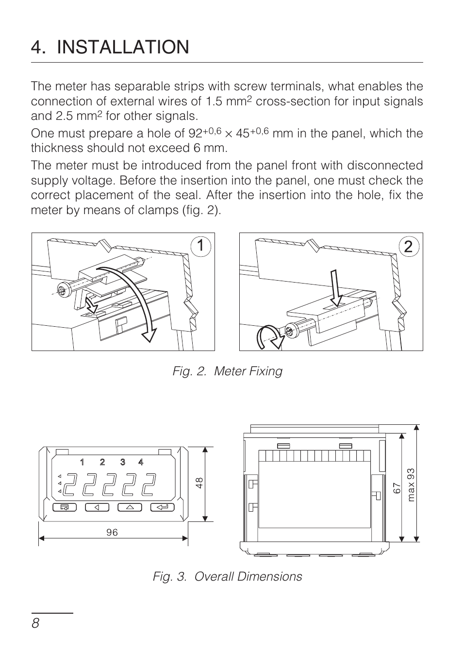 Installation | CIRCUTOR DHB Series User Manual | Page 8 / 58