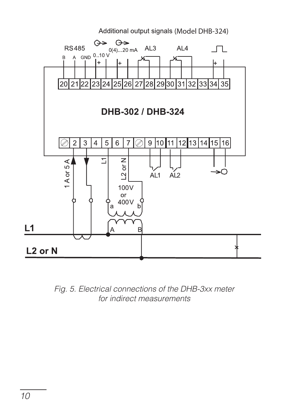 CIRCUTOR DHB Series User Manual | Page 10 / 54