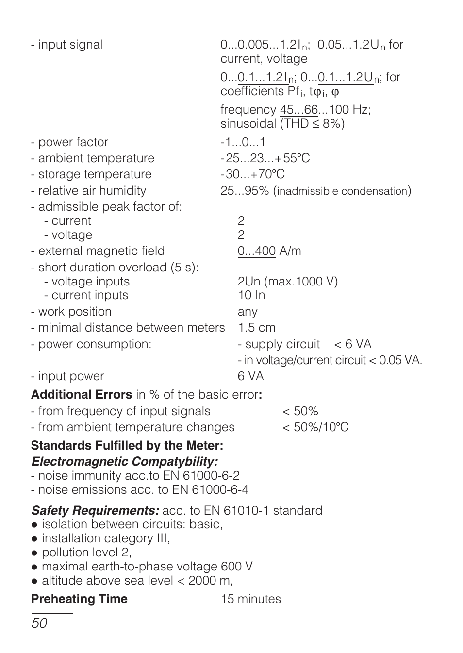 CIRCUTOR DHB Series User Manual | Page 50 / 54