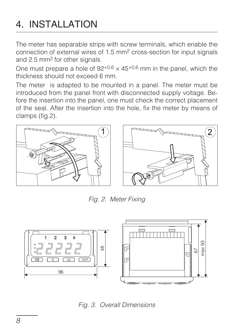 Installation | CIRCUTOR DHB Series User Manual | Page 8 / 50
