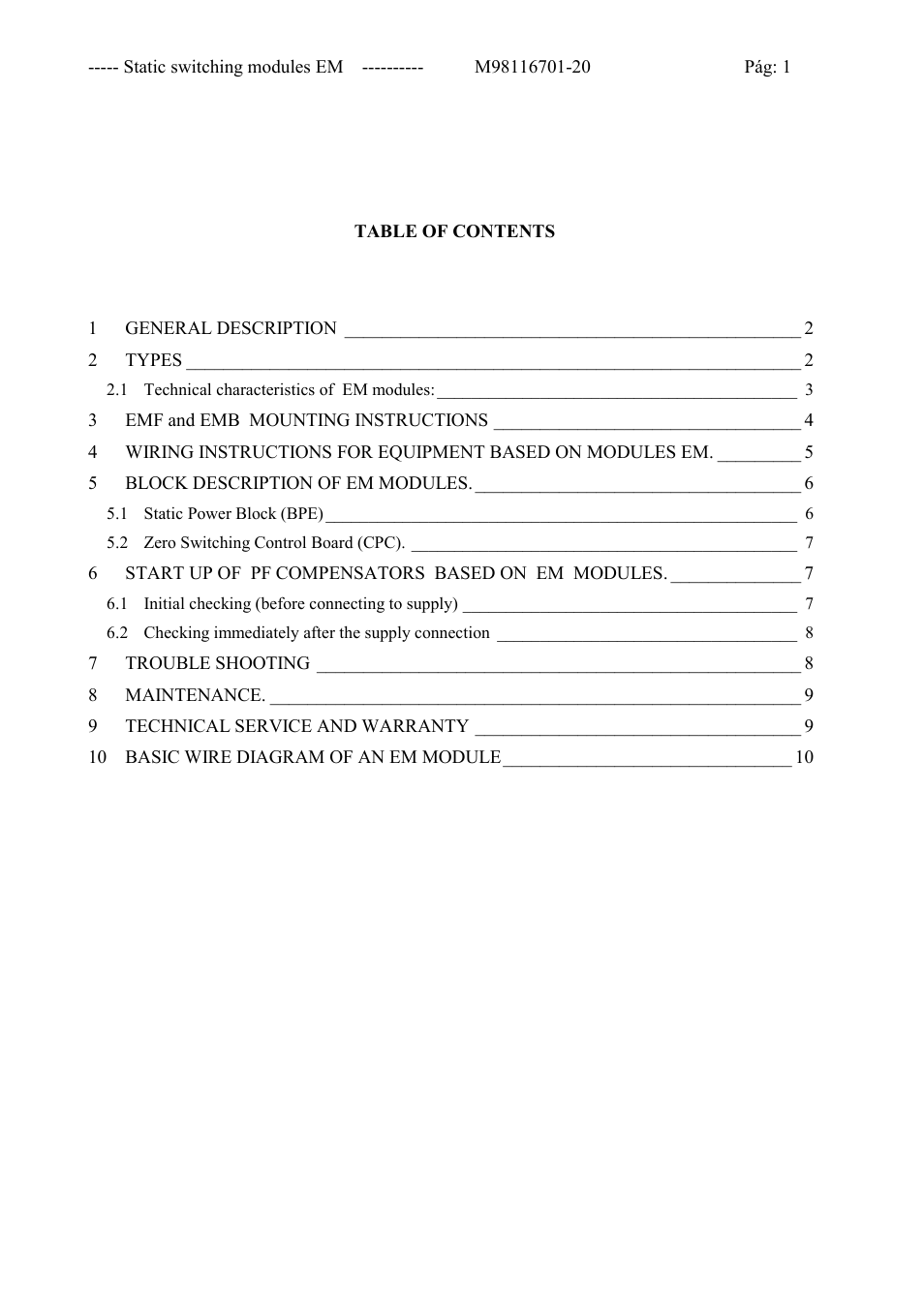 CIRCUTOR EMF-EMB Series User Manual | Page 2 / 11