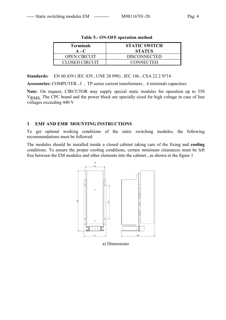 CIRCUTOR EMF-EMB Series User Manual | Page 5 / 11