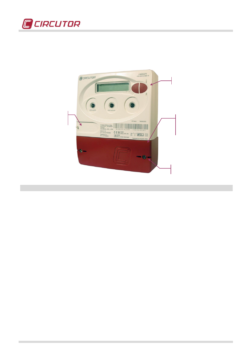 Seals, Measurement validation criteria, Time synchronization with drift > t1 = 30 seconds | Time synchronization with drift >10 minutes, Communication failure between meter and analyzer | CIRCUTOR CIRWATT-B410T Series User Manual | Page 27 / 53