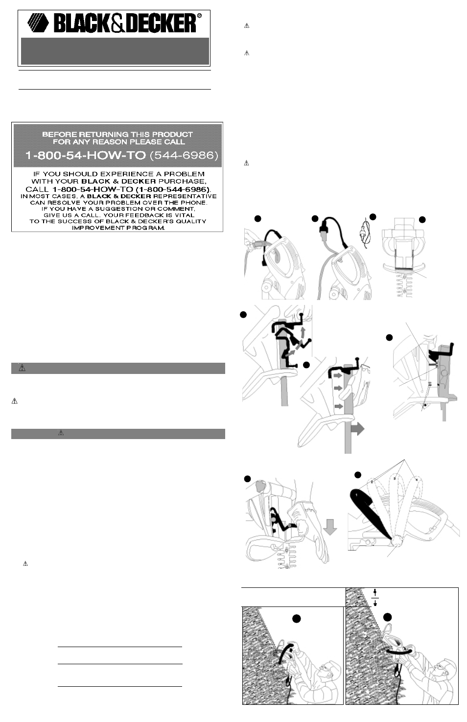 Black & Decker HTD22 User Manual | 4 pages
