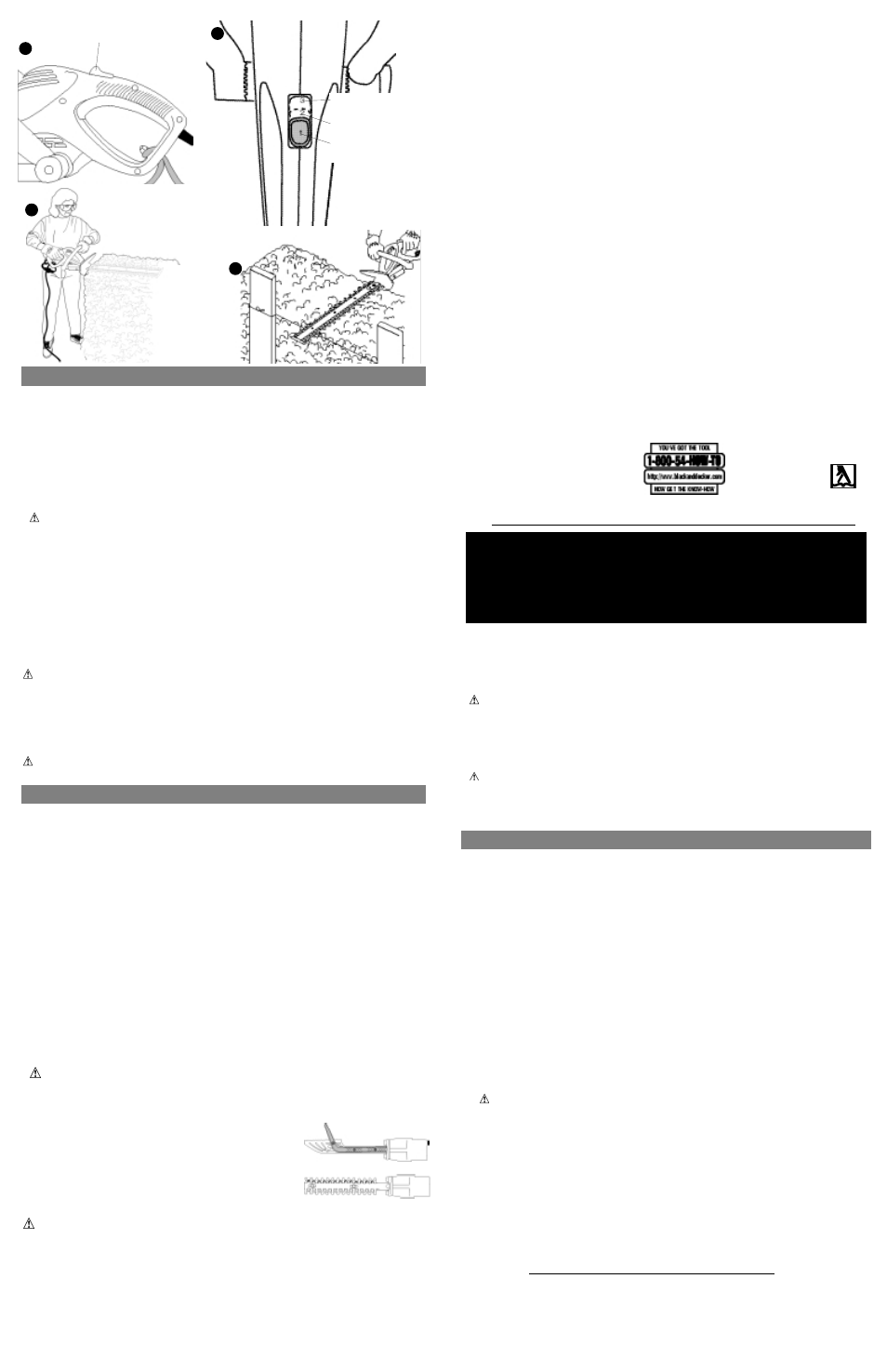 Guide d’utilisation | Black & Decker HTD22 User Manual | Page 2 / 4