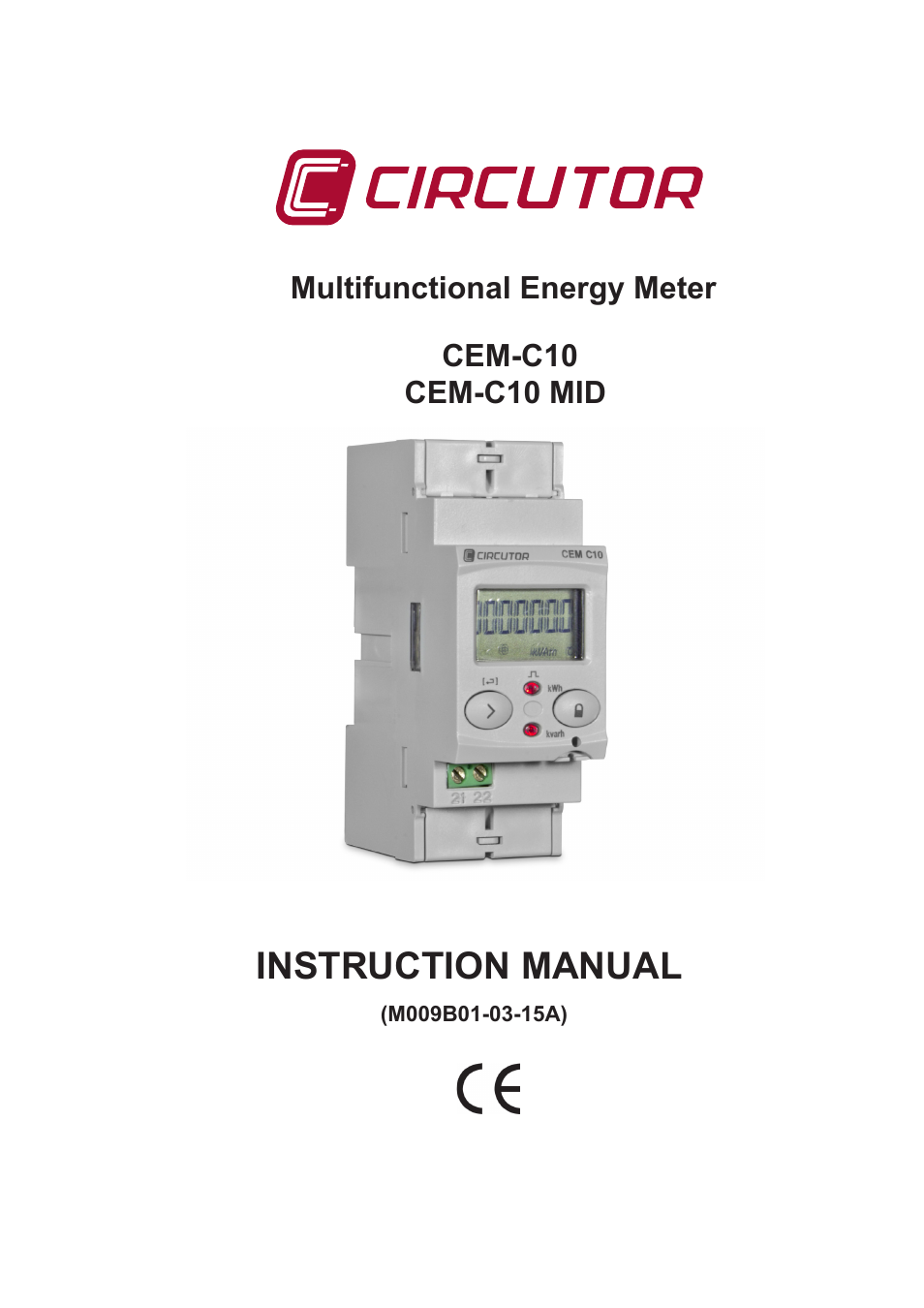 CIRCUTOR CEM-C10 series User Manual | 36 pages
