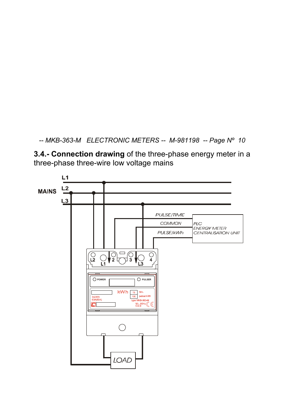 CIRCUTOR MK-363-B Series User Manual | Page 10 / 15