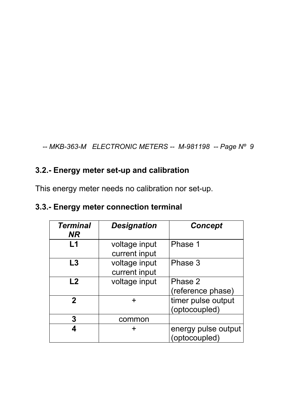 CIRCUTOR MK-363-B Series User Manual | Page 9 / 15