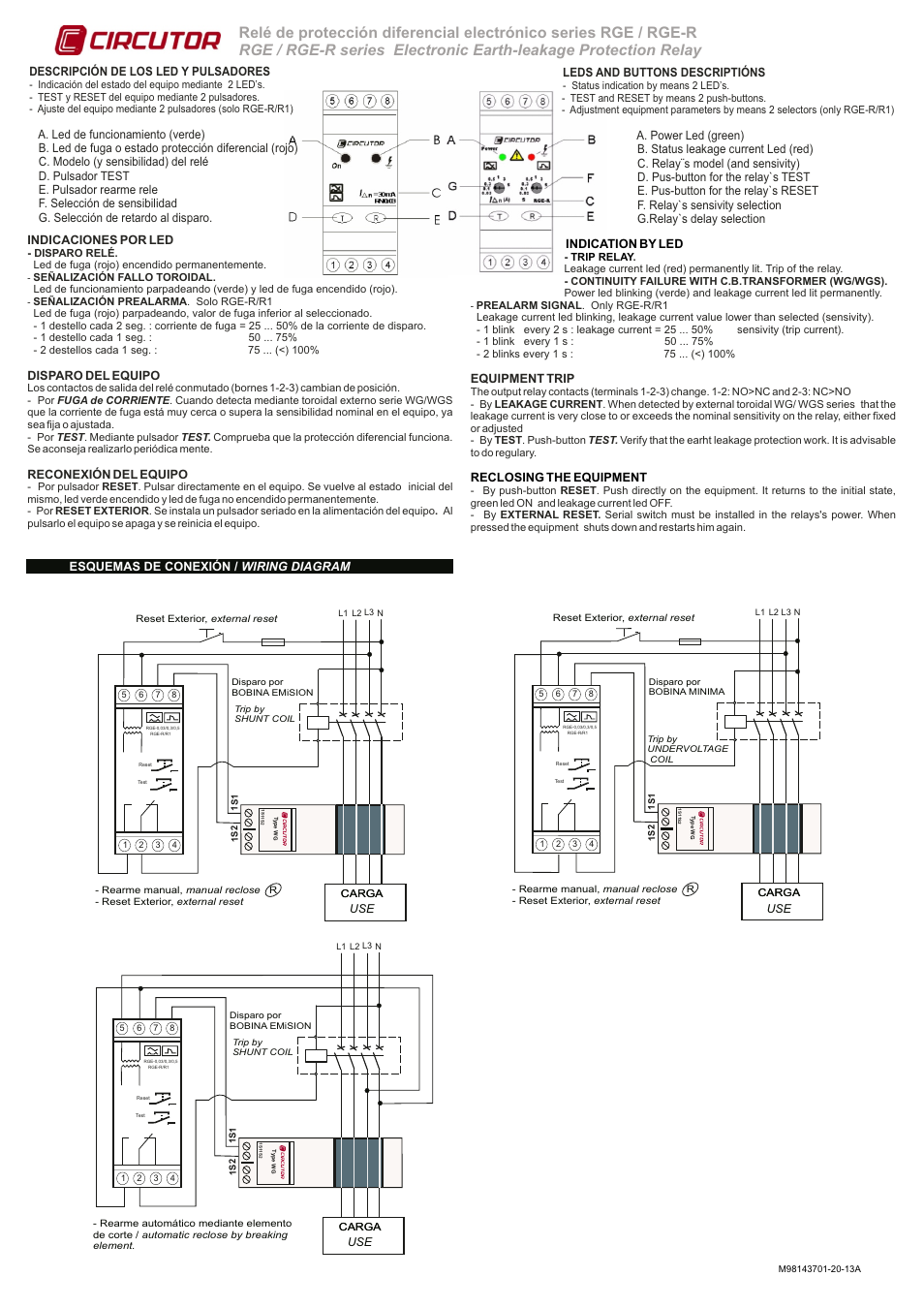 CIRCUTOR RGE Series User Manual | Page 2 / 2