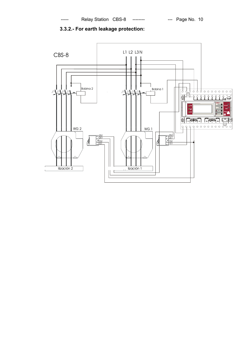 Cbs-8, For earth leakage protection | CIRCUTOR CBS8 (Available until stocks) User Manual | Page 11 / 41