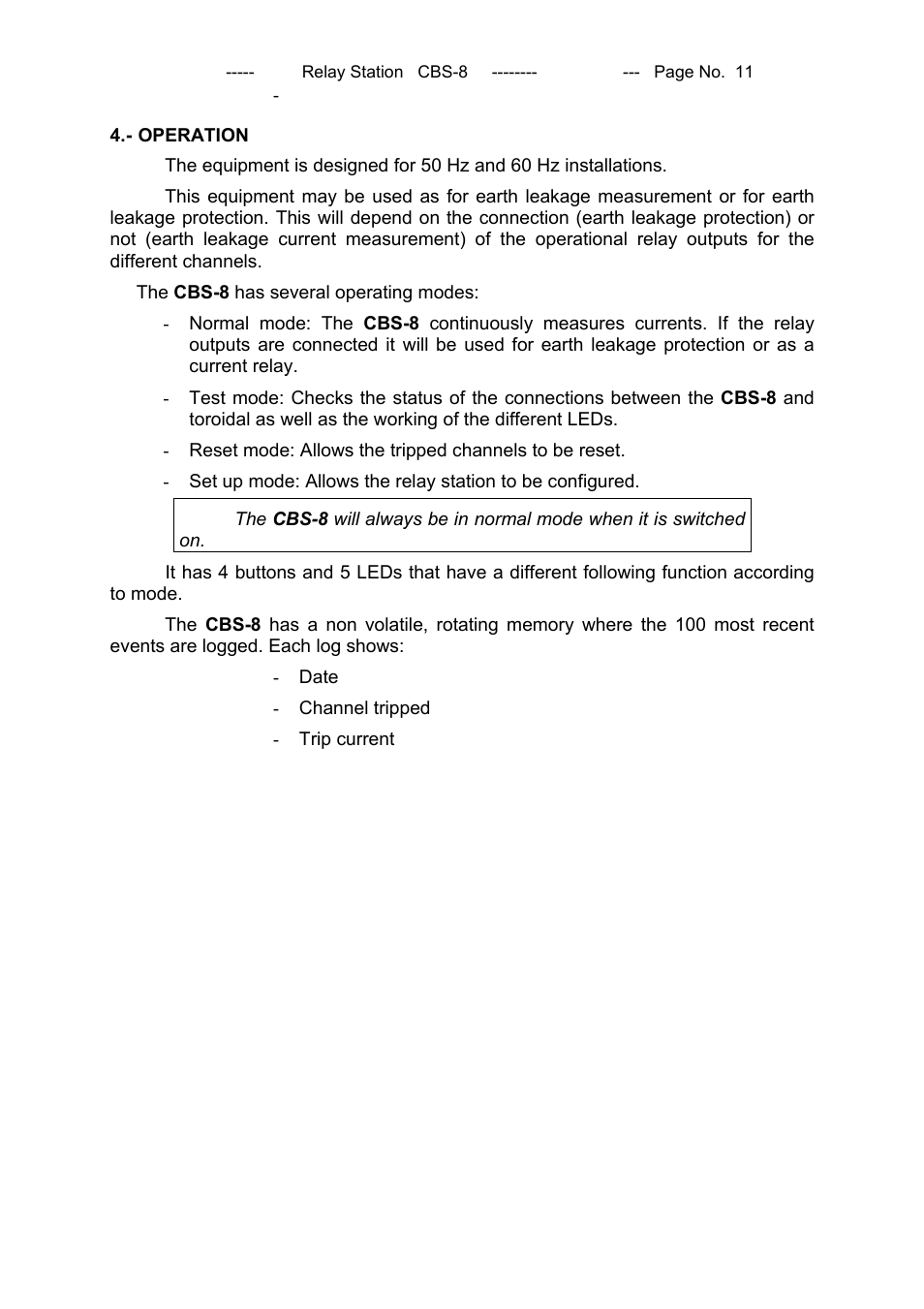 CIRCUTOR CBS8 (Available until stocks) User Manual | Page 12 / 41