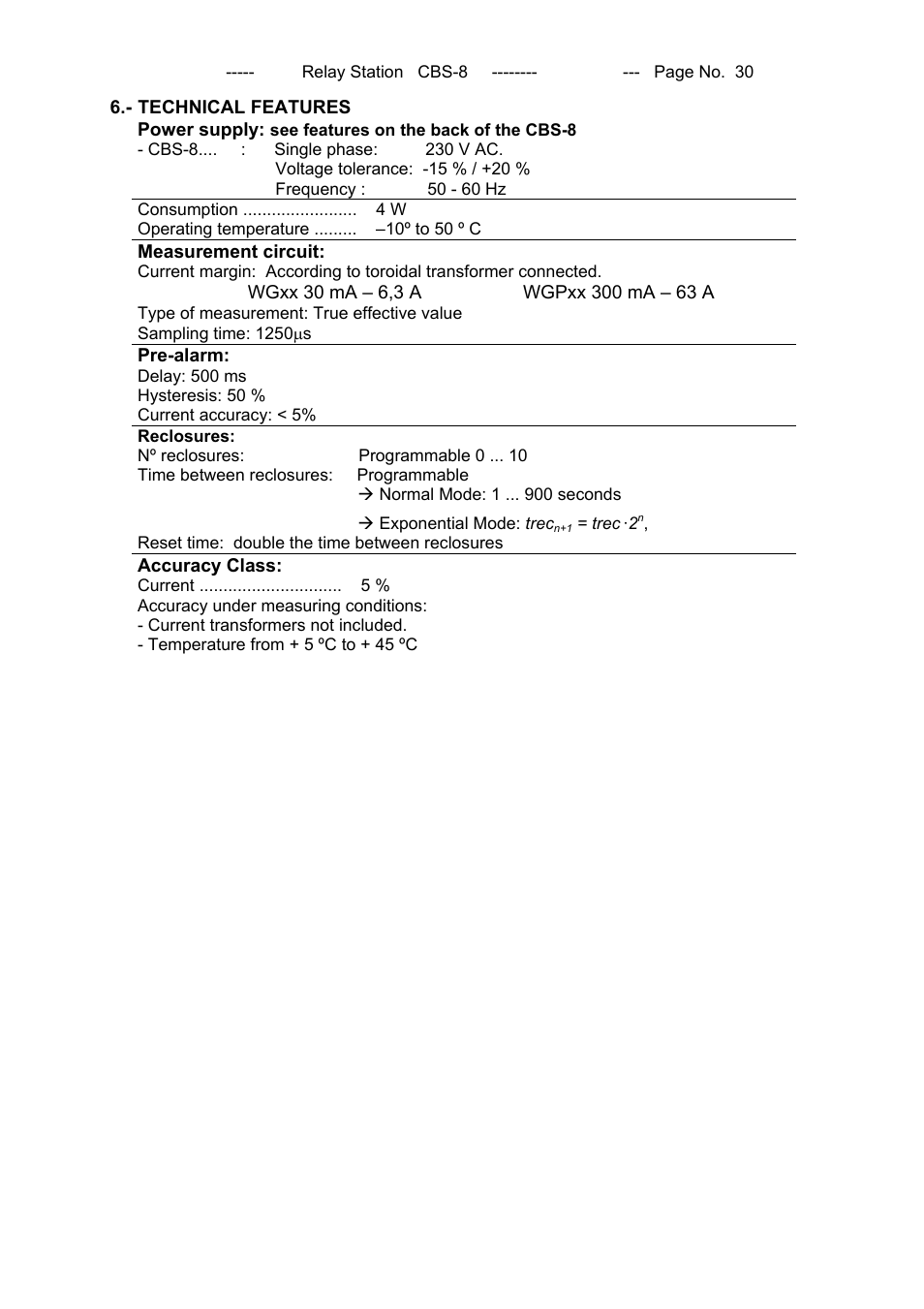 CIRCUTOR CBS8 (Available until stocks) User Manual | Page 31 / 41