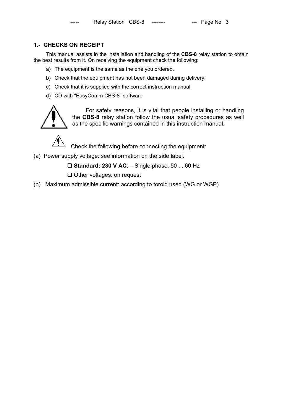 CIRCUTOR CBS8 (Available until stocks) User Manual | Page 4 / 41