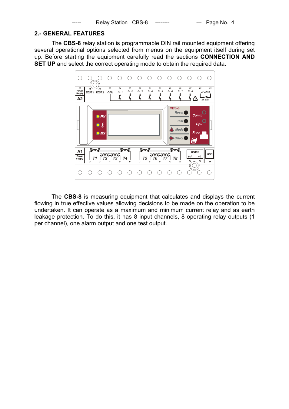 CIRCUTOR CBS8 (Available until stocks) User Manual | Page 5 / 41