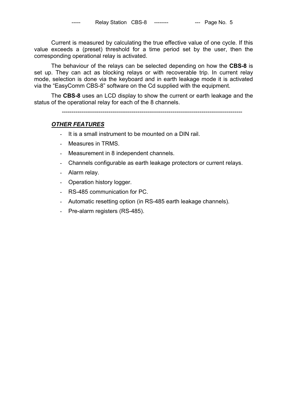 CIRCUTOR CBS8 (Available until stocks) User Manual | Page 6 / 41