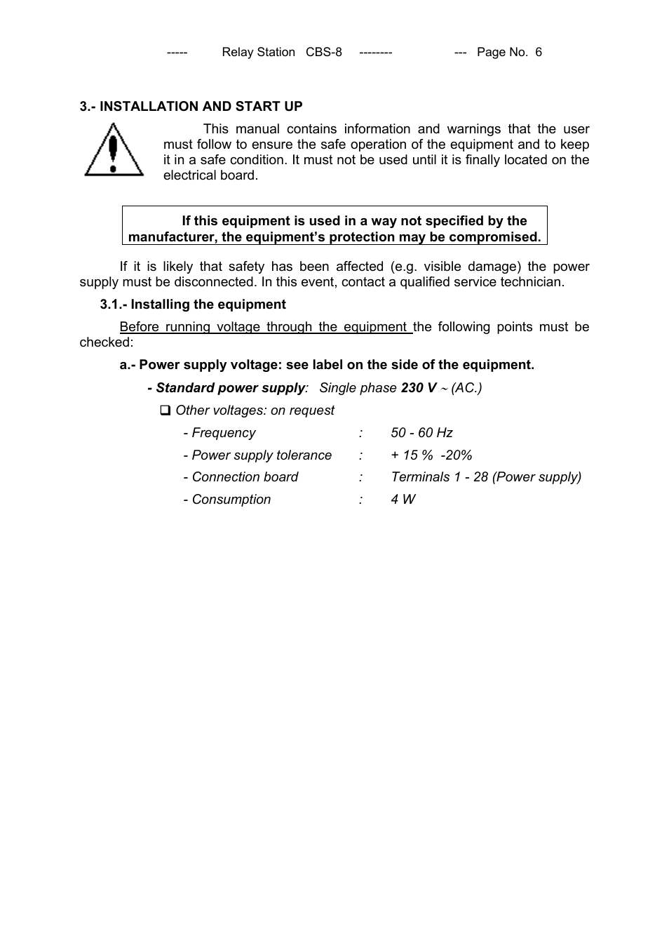 CIRCUTOR CBS8 (Available until stocks) User Manual | Page 7 / 41