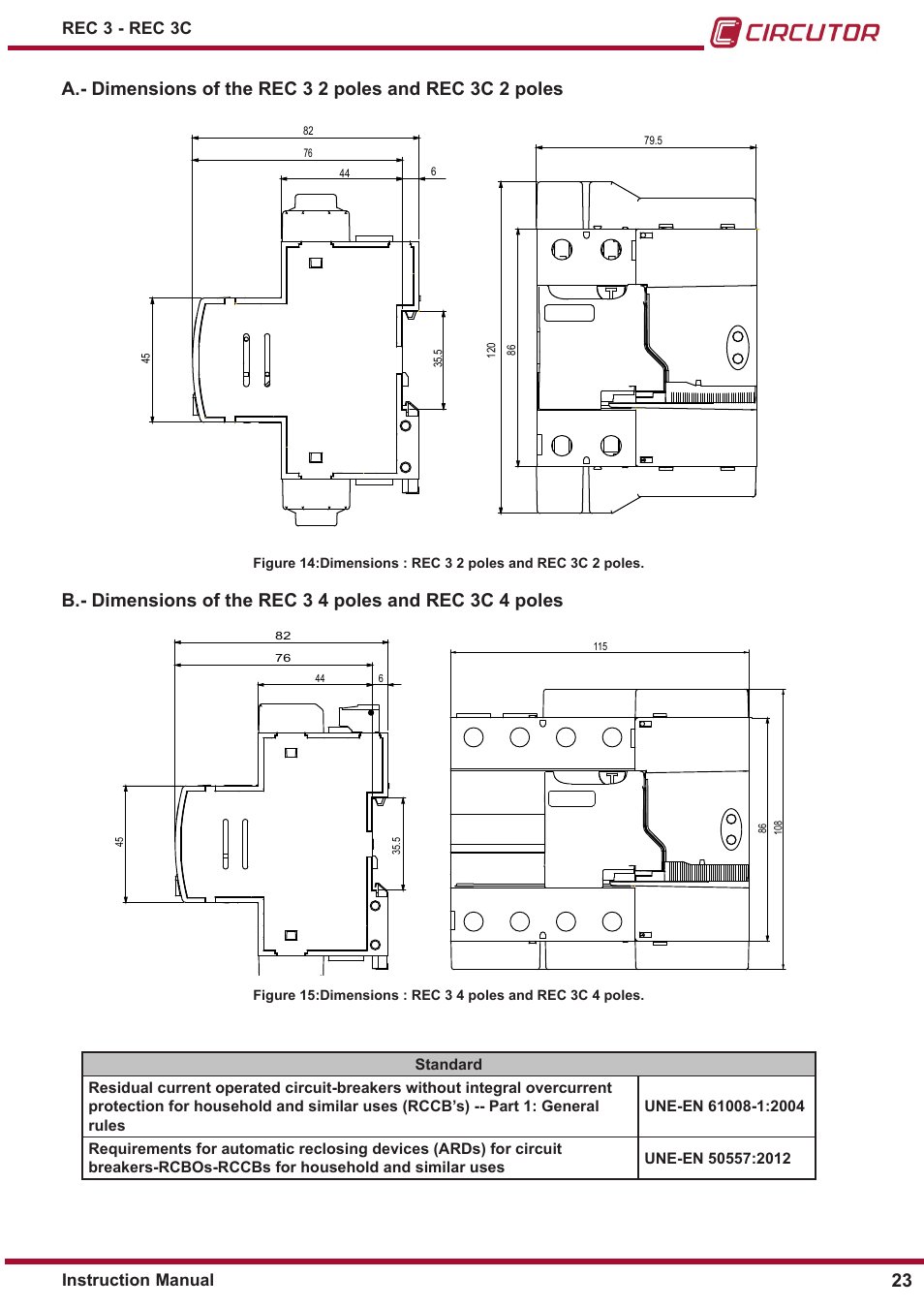 CIRCUTOR REC3 Series User Manual | Page 23 / 26