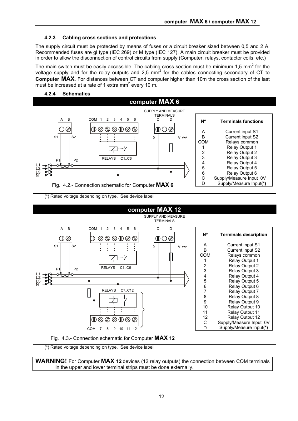 Computer, Warning | CIRCUTOR computer MAX Plug&Play series User Manual | Page 12 / 19