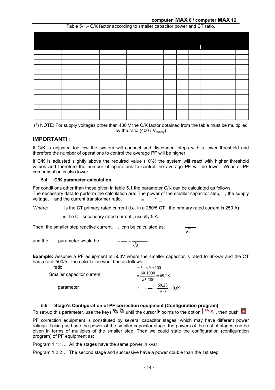 Important | CIRCUTOR computer MAX Plug&Play series User Manual | Page 14 / 19