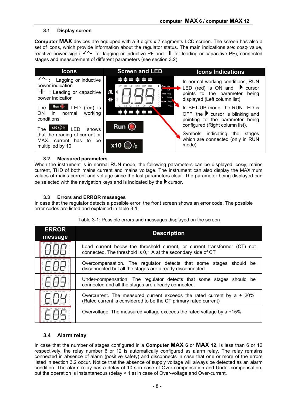 CIRCUTOR computer MAX Plug&Play series User Manual | Page 8 / 19