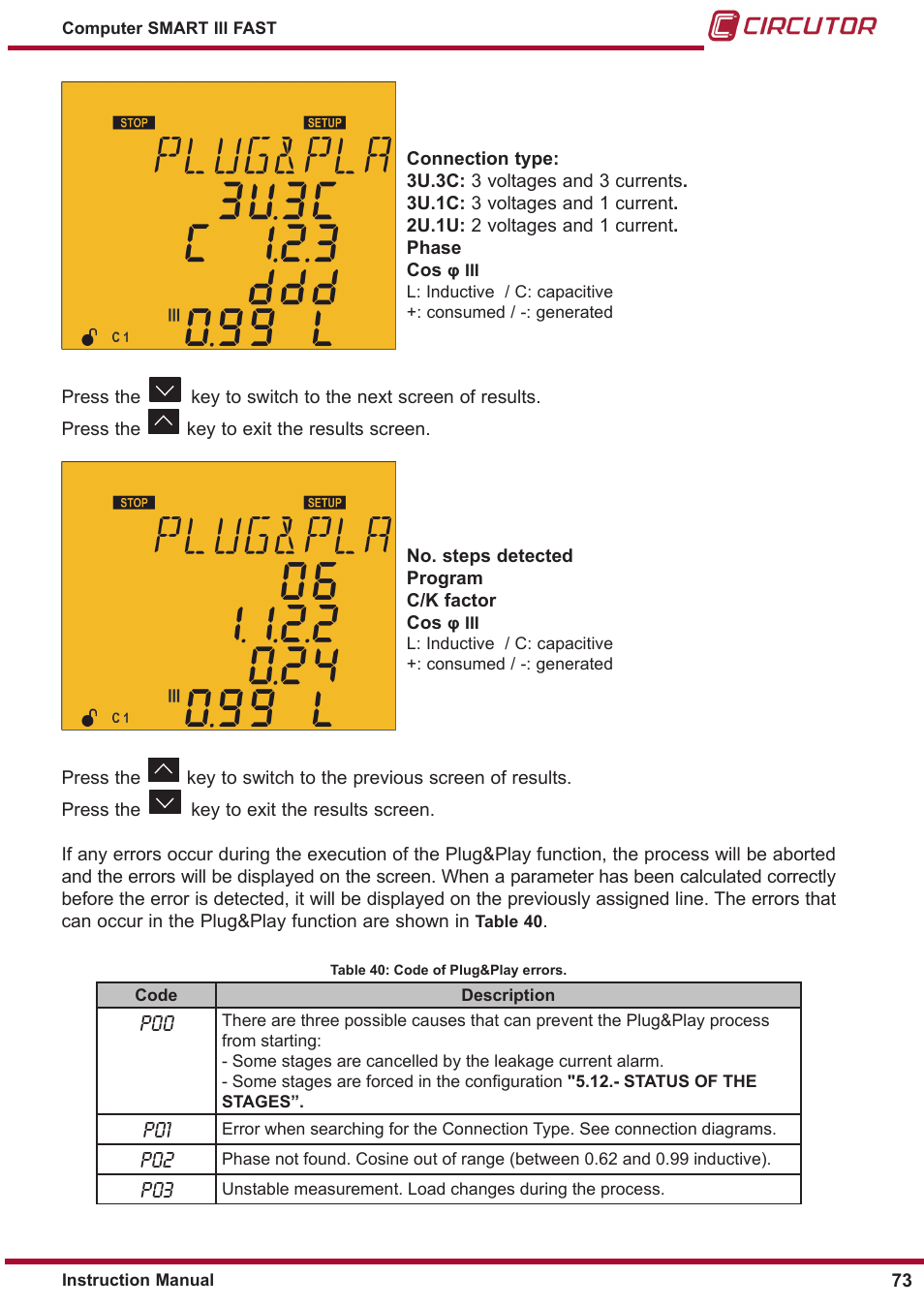 CIRCUTOR computer SMART III-Fast Series User Manual | Page 73 / 108