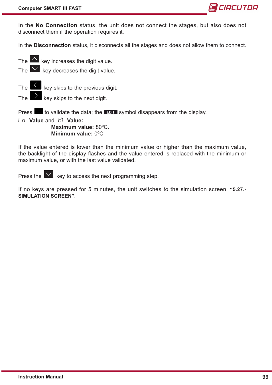 CIRCUTOR computer SMART III-Fast Series User Manual | Page 99 / 108