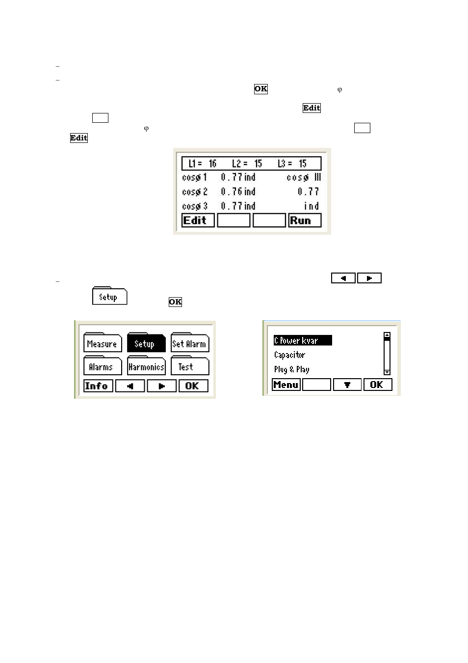 General information about the setup menu, Entering the setup menu | CIRCUTOR computer PLUS-TF Series User Manual | Page 37 / 69