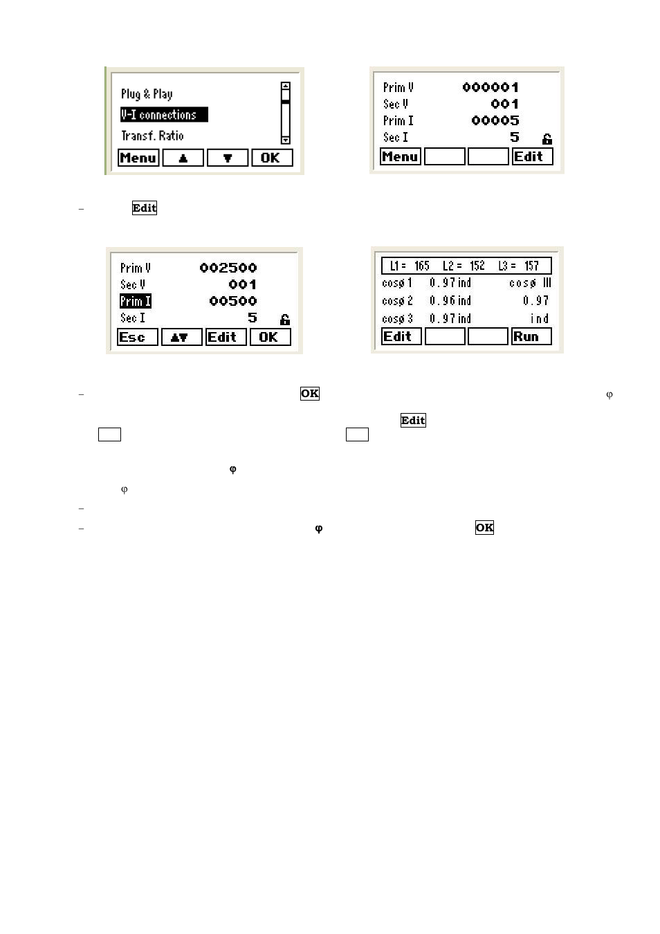 Adjusting the cos, Objective | CIRCUTOR computer PLUS-TF Series User Manual | Page 41 / 69