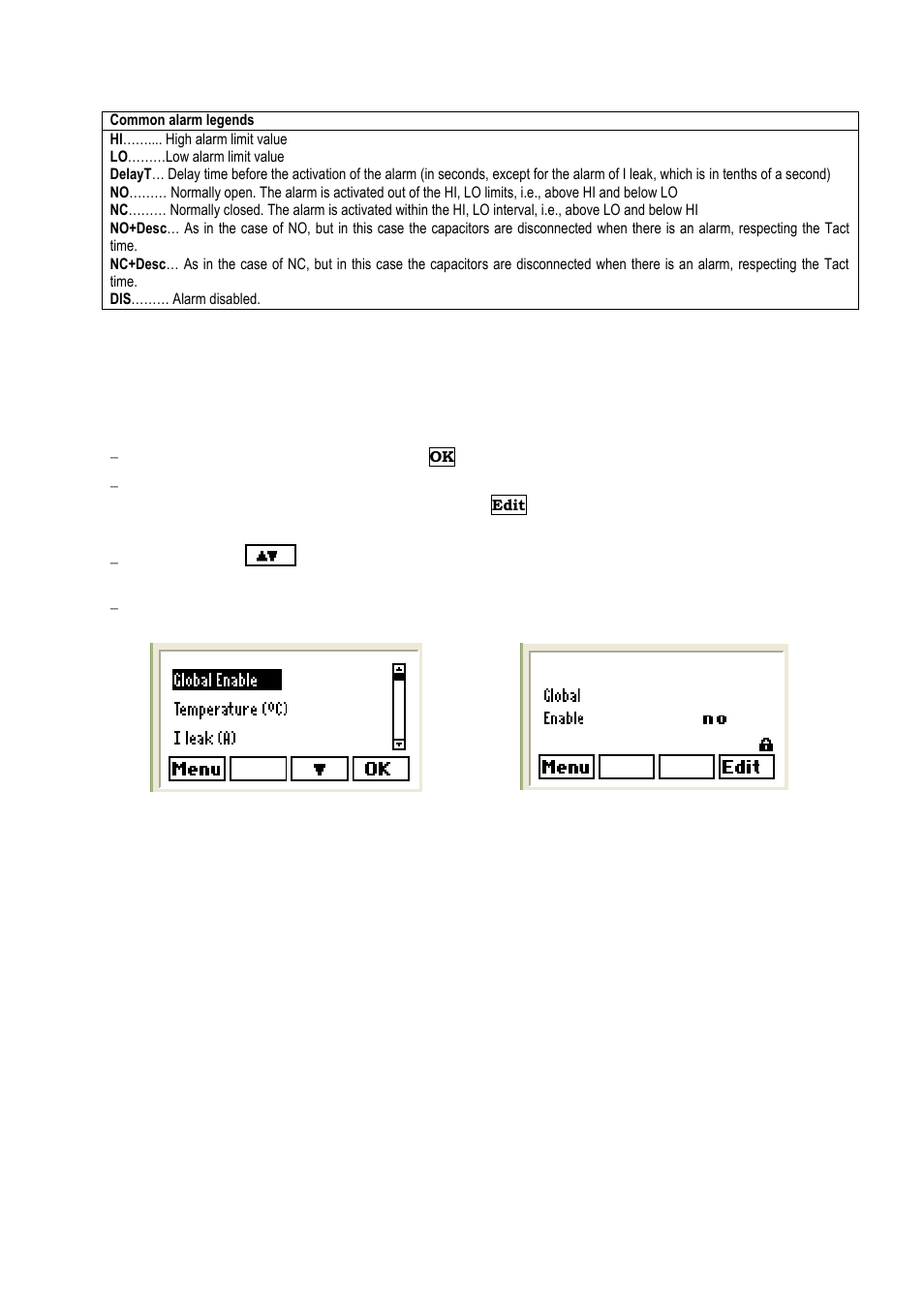 Onfiguring each alarm | CIRCUTOR computer PLUS-TF Series User Manual | Page 53 / 69