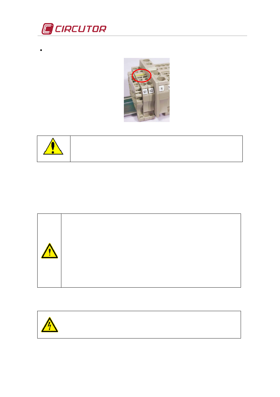 6 capacitor bank start-up, 1 before start-up, 2 start-up | Efore start, Tart | CIRCUTOR OPTIM Series User Manual | Page 13 / 20