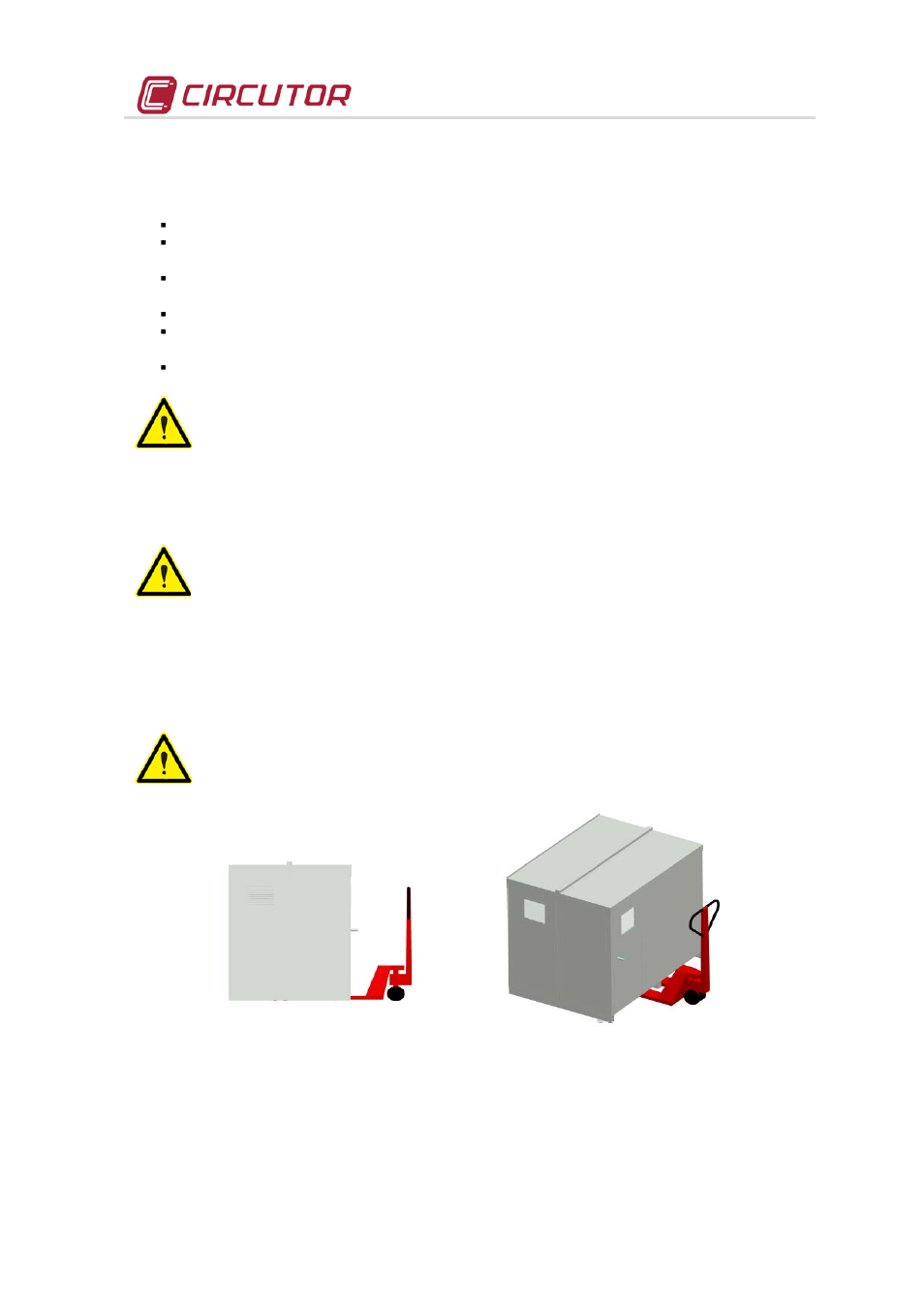 3 reception, transport, handling and storage, 1 reception protocol, Eception protocol | Ransport, Loading and unloading, Handling and storage | CIRCUTOR OPTIM Series User Manual | Page 5 / 20