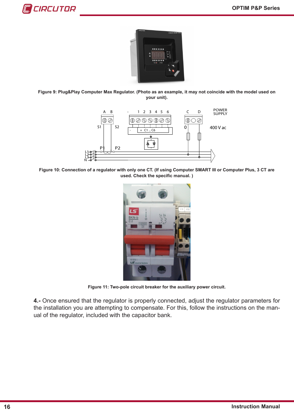 CIRCUTOR OPTIM P&P Series User Manual | Page 16 / 36