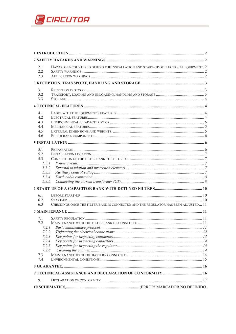 CIRCUTOR OPTIM-FR Series User Manual | Page 3 / 19