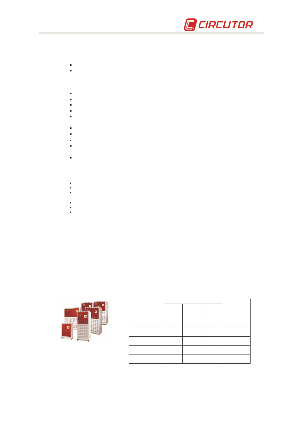 CIRCUTOR OPTIM-FR Series User Manual | Page 7 / 19
