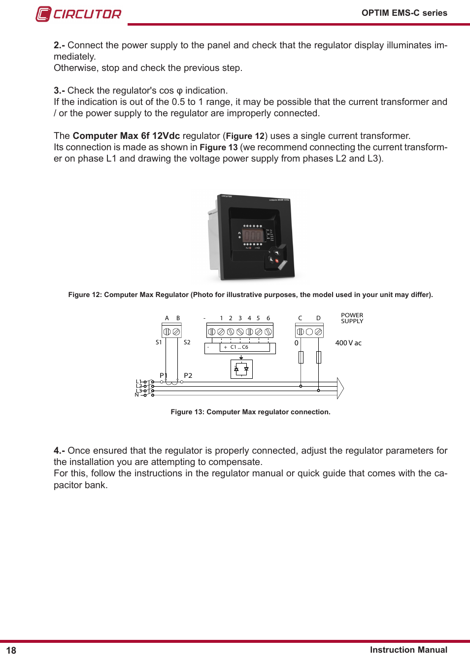 CIRCUTOR OPTIM-EMS-C Series User Manual | Page 18 / 28
