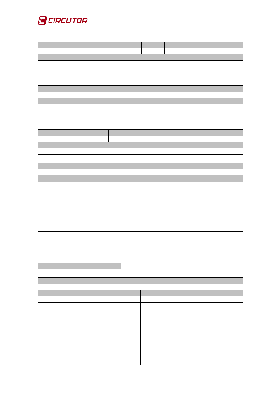 Afq-4w 100 instruction manual | CIRCUTOR AFQ Series User Manual | Page 100 / 106