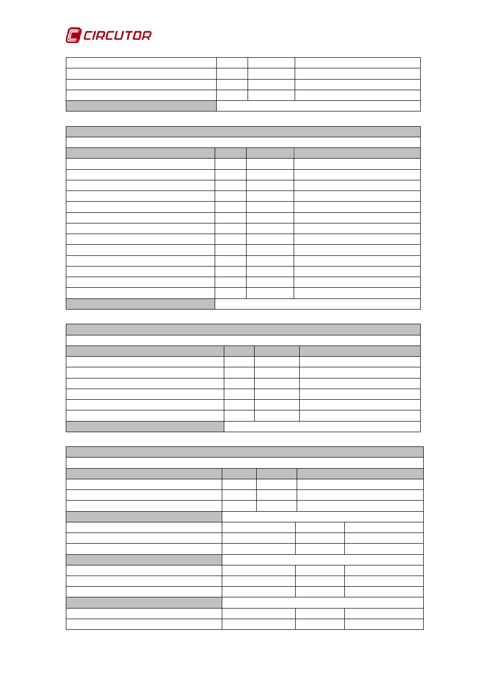 Afq-4w 102 instruction manual | CIRCUTOR AFQ Series User Manual | Page 102 / 106