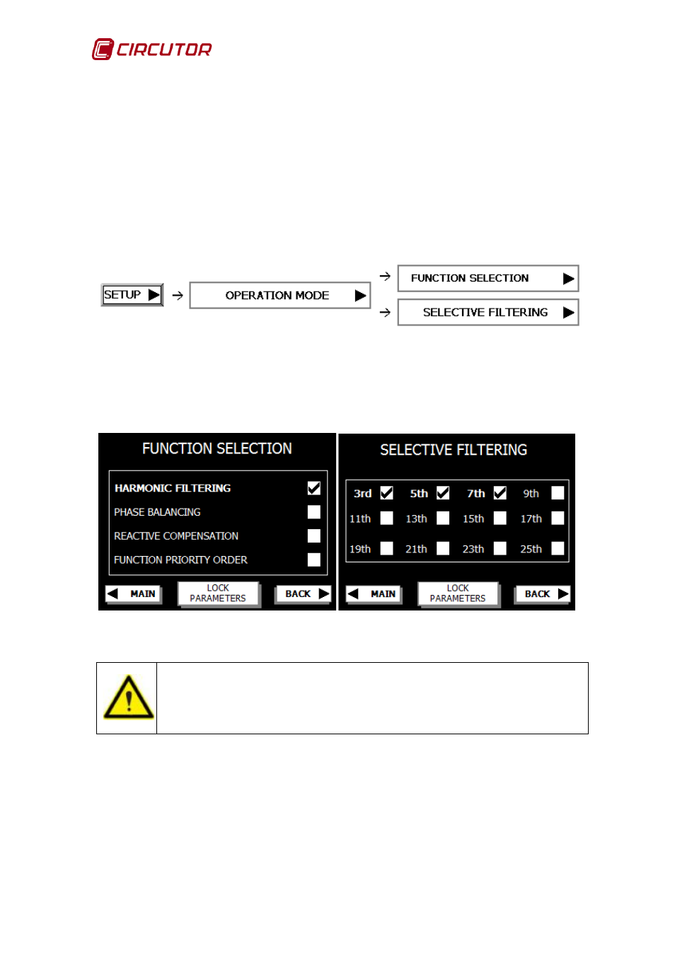 Parallel module configuration, Work mode configuration | CIRCUTOR AFQ Series User Manual | Page 28 / 106