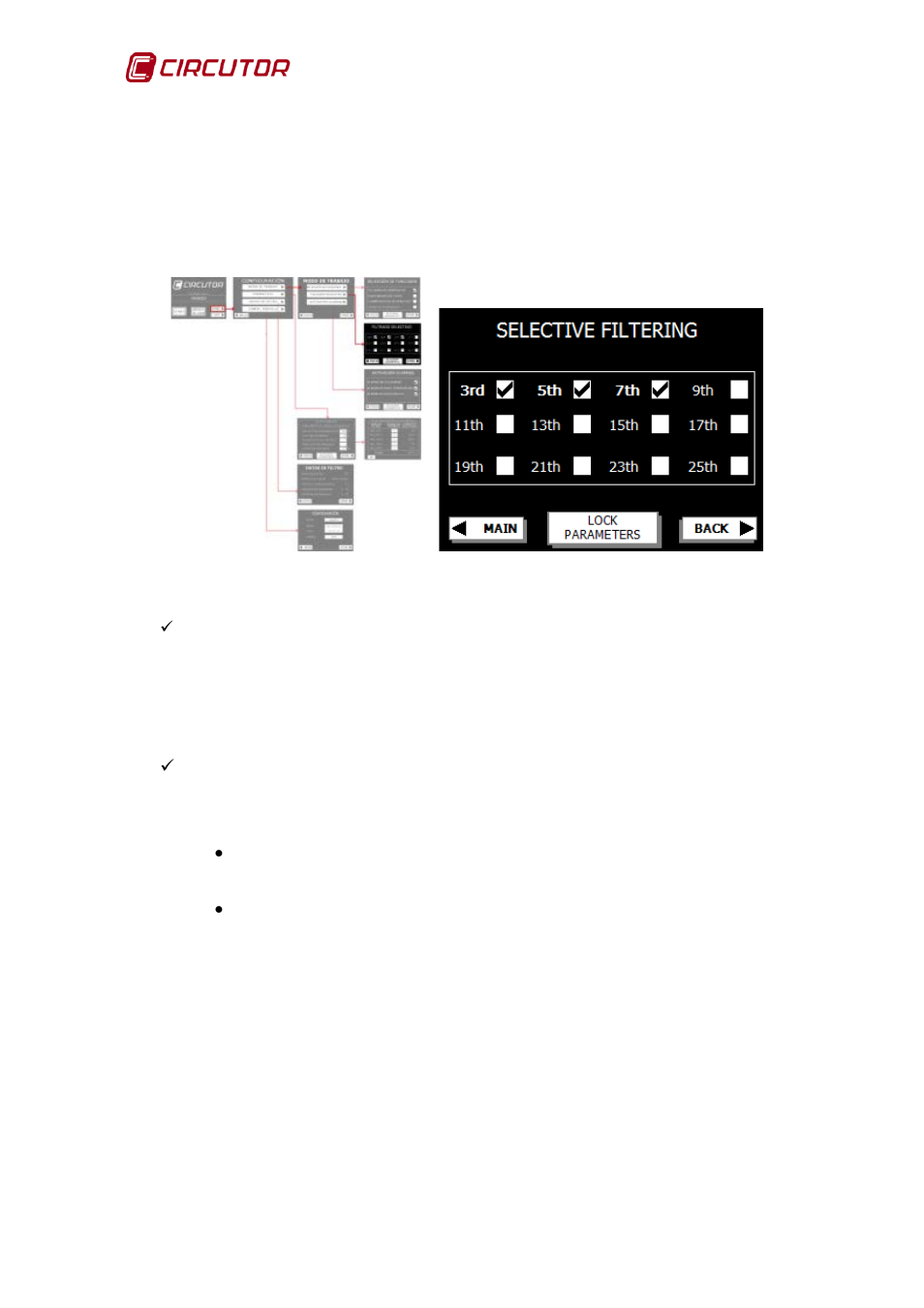 Selective filtering | CIRCUTOR AFQ Series User Manual | Page 52 / 106