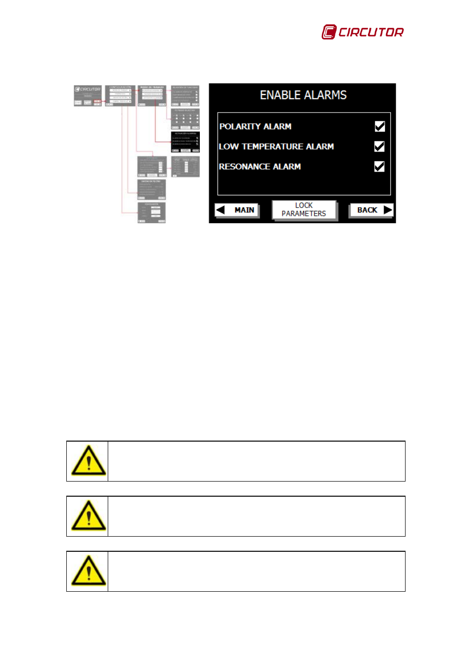 Enable alarm | CIRCUTOR AFQ Series User Manual | Page 53 / 106