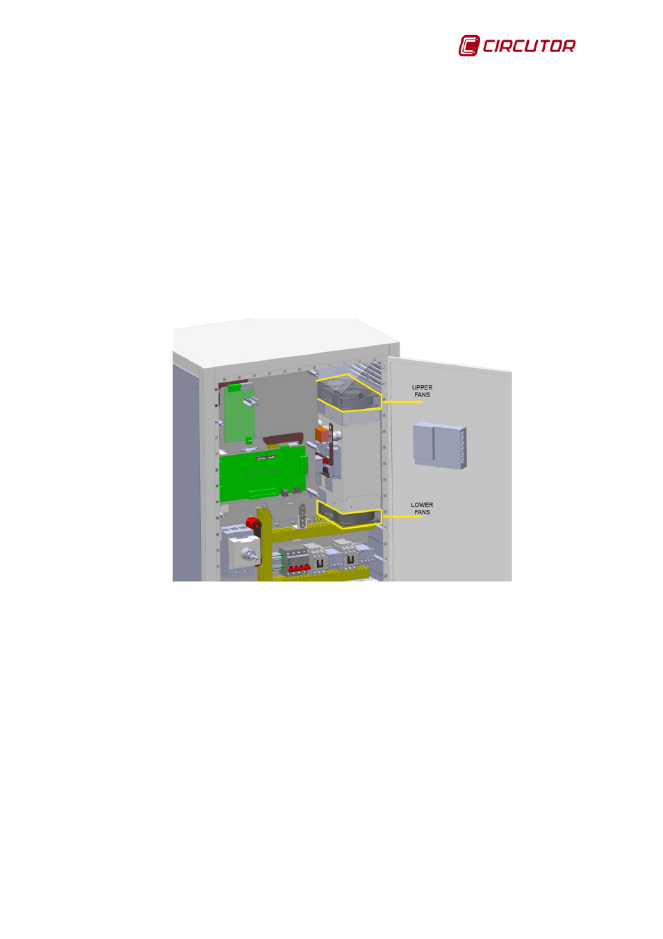 Cooling fans/turbines of the igbts, Afq-4w-25 a / 50 a models | CIRCUTOR AFQ Series User Manual | Page 71 / 106