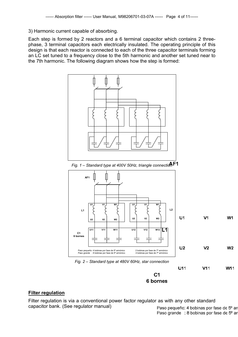 Absorption filter ------ user manual | CIRCUTOR FAR-Q Series User Manual | Page 5 / 12