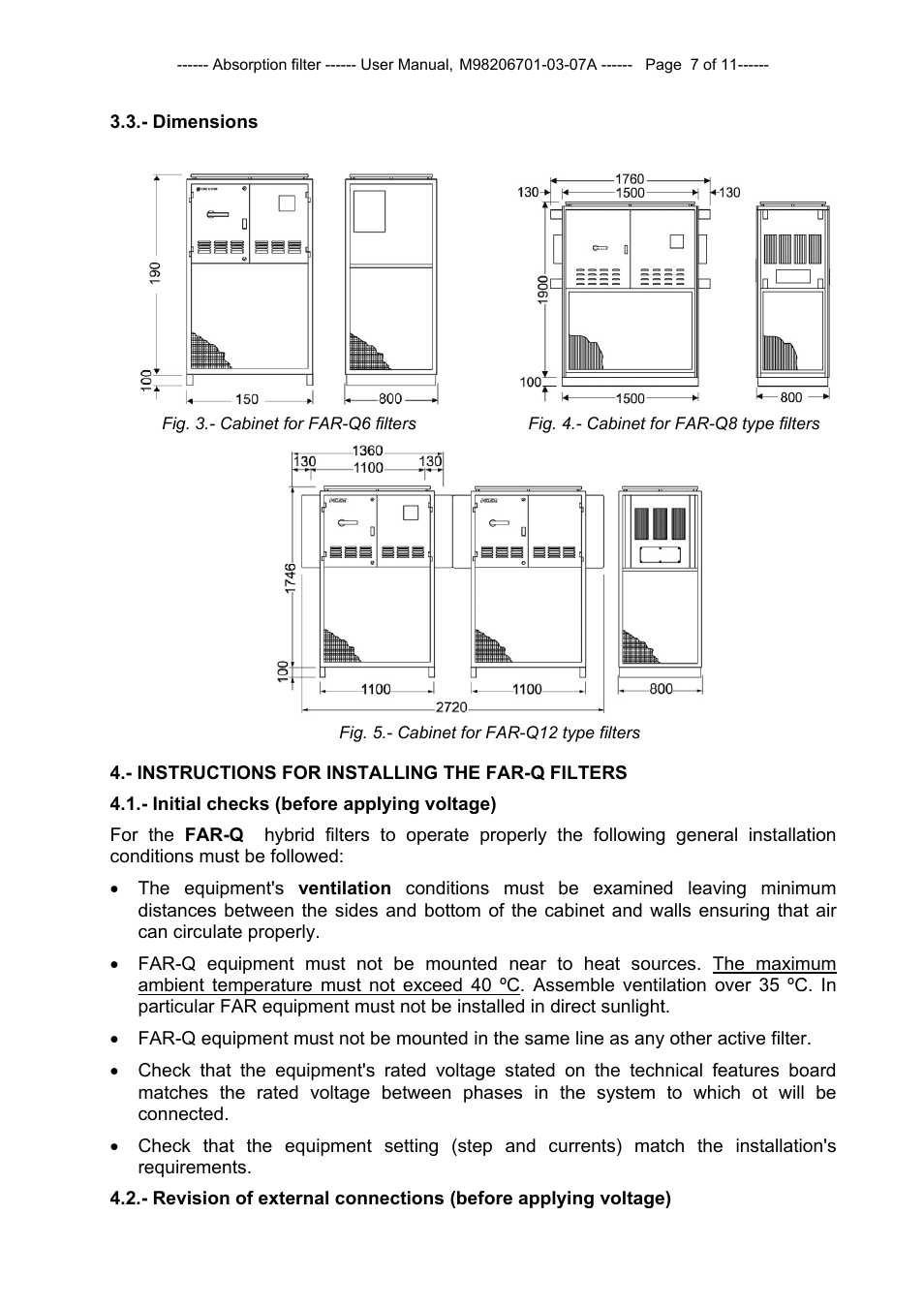 CIRCUTOR FAR-Q Series User Manual | Page 8 / 12