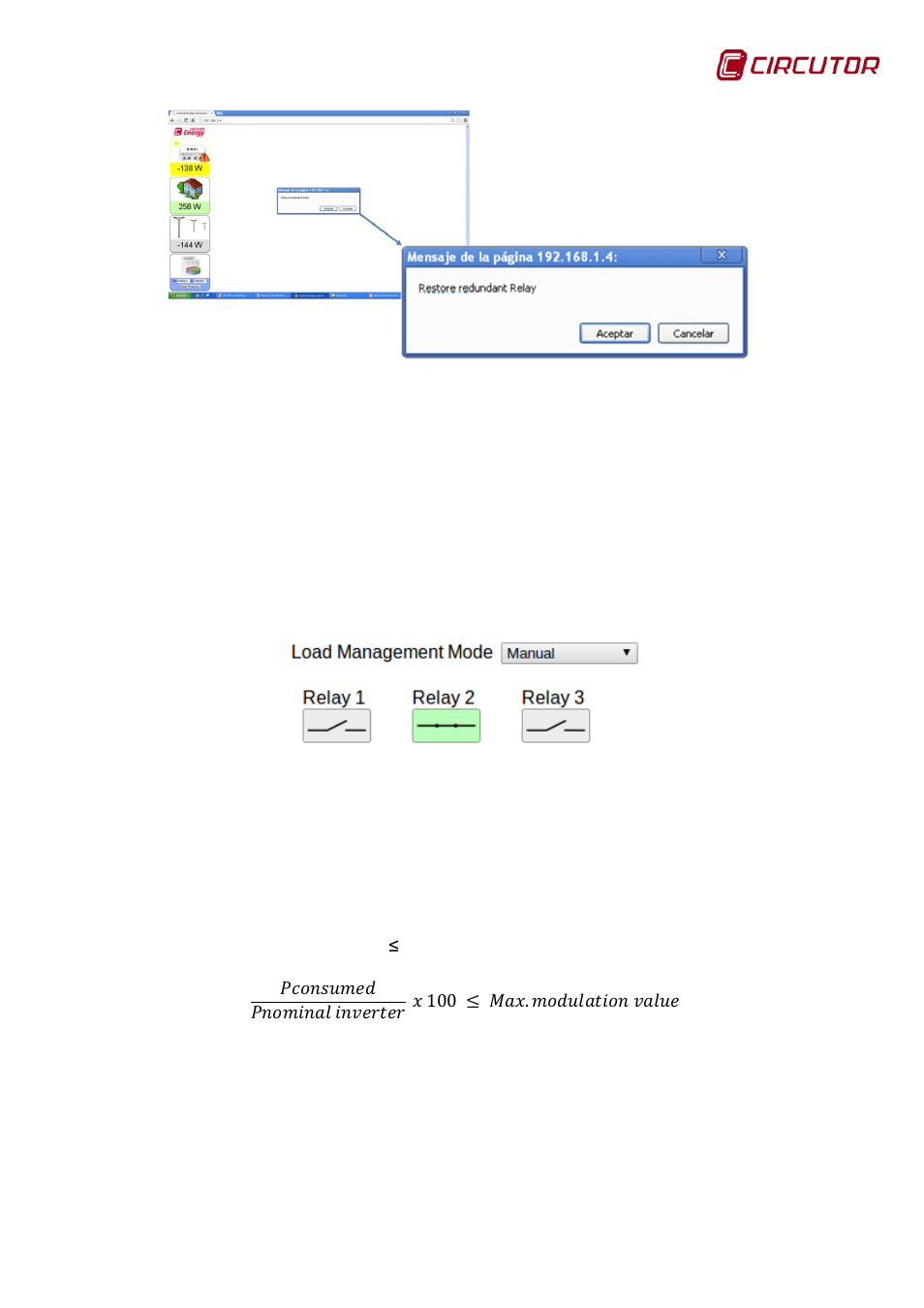 Management of non-critical loads (cdp-g model) | CIRCUTOR CDP-0 User Manual | Page 19 / 74